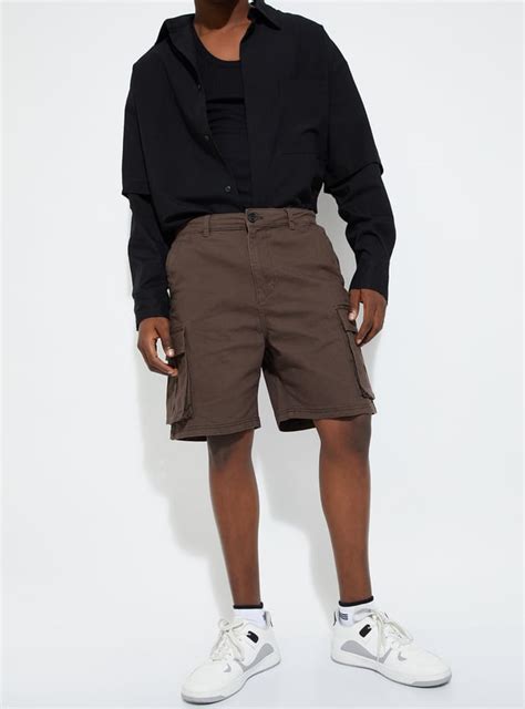 Buy URB_N Men Solid Cargo Shorts Online at just Rs. 1049.0 ...