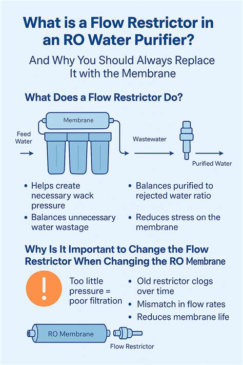 What is a Flow Restrictor in an RO Water Purifier – And Why You Should ...