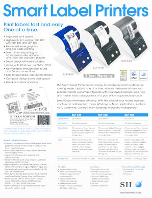 Fillable Online kauppa webhill Smart Label Printers One at a time. 400 ...