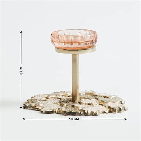 Buy Splendid Modern Luxe Metal T-Light Holder from Home Centre at just ...