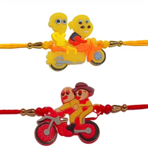 Buy Rakhi for Kids Brother Cartoon rakhi for Boys and Girls Combo Pack ...