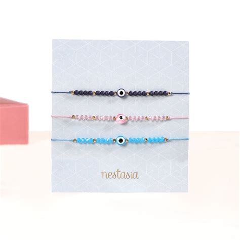 Evil Eye Beaded Bracelet Rakhi Gift Box Online - Premium Gift Hamper ...