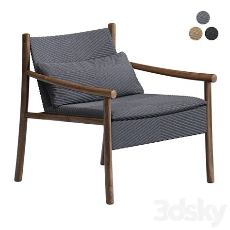 Armchair Arper Kata Japandi Style 3DS Max Model – 3DSky Model Free