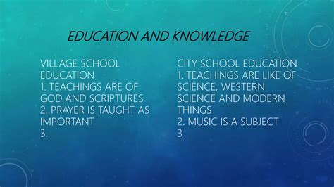 The differences between village school education and city | PPTX
