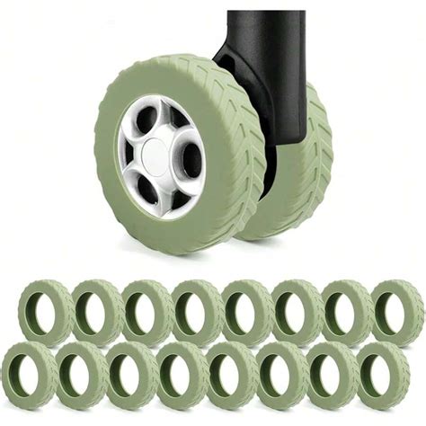New 16Pcs Luggage Wheel Covers,Silicone Cover For 2-2.4'' Suitcase Ner ...