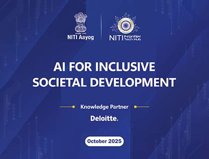 NITI AAYOG, India | Roadmap on AI for Inclusive Societal Development