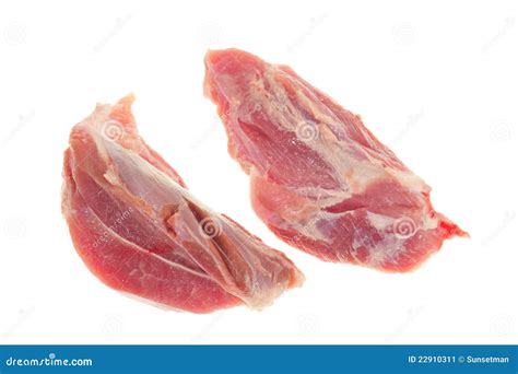 Two Cut of Lean Pork stock image. Image of meaty, food - 22910311