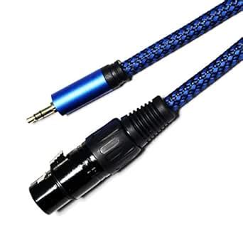 High-Density Braided XLR Male to Female Mic Cable for Microphone Blue ...