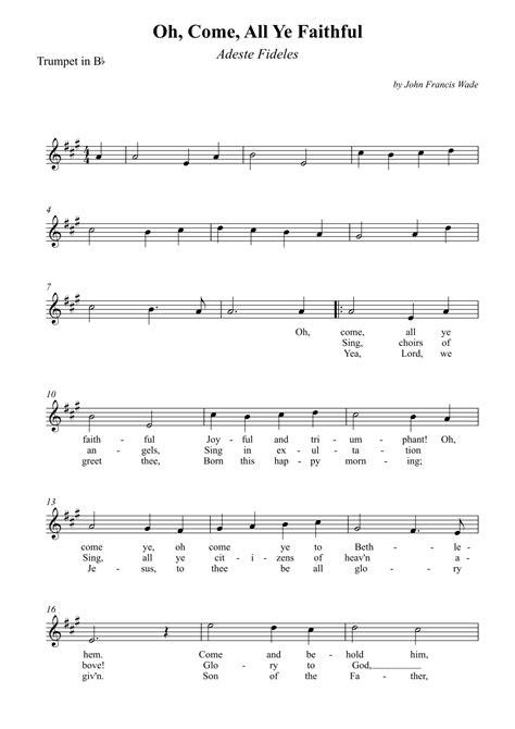 Oh, Come, All Ye Faithful (Adeste Fideles) (arr. Wesley S. SIlva) by ...