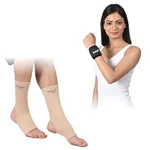Buy AccuSure Fitness Exercise Wrist Wrap Bands, Wrist Support Comes ...