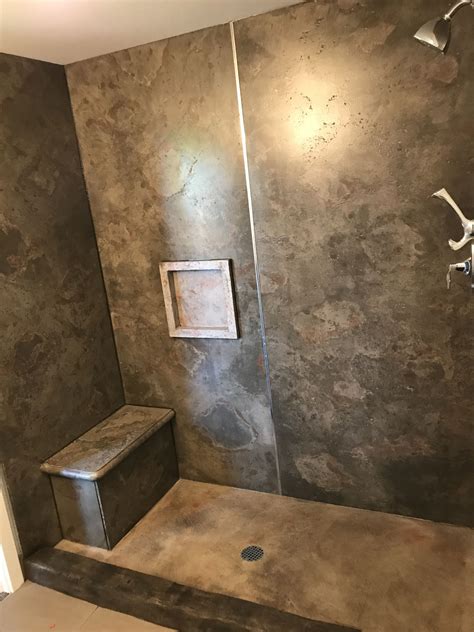 Concrete Shower Floor Tile