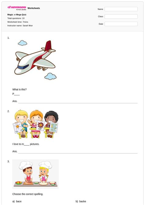 50+ Magic E worksheets for Class 2 on Wayground | Free & Printable