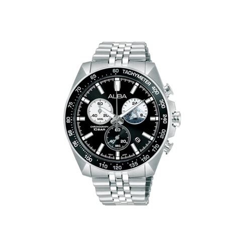 Black Panda Sport Chronograph | Men | AX7025X1 – Sethi Watch
