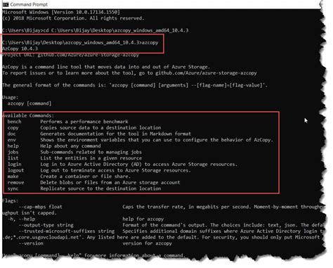 How to Use AzCopy 的图像结果