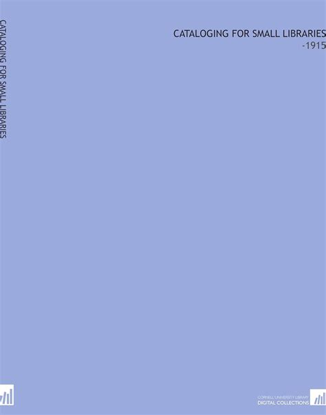 Cataloging For Small Libraries: -1915 : Amazon.in: Books