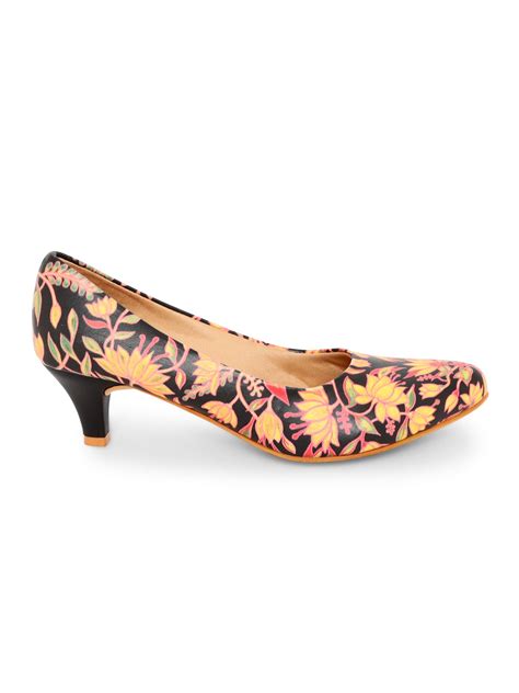 Amelia Multi Print Kitten Heels – Kanvas
