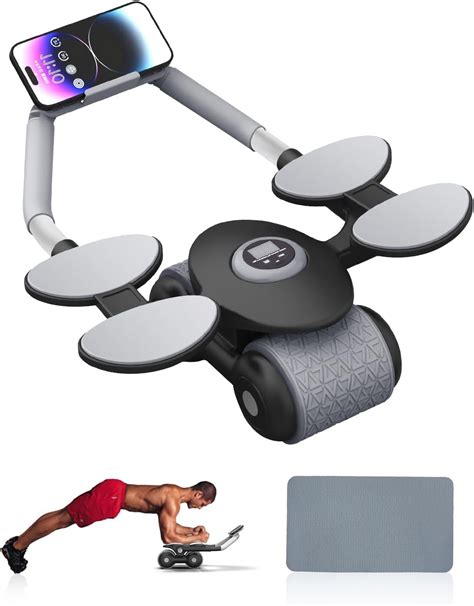 Sisliya Automatic Rebound Abdominal Wheel Upgraded Ab Roller Wheel with ...