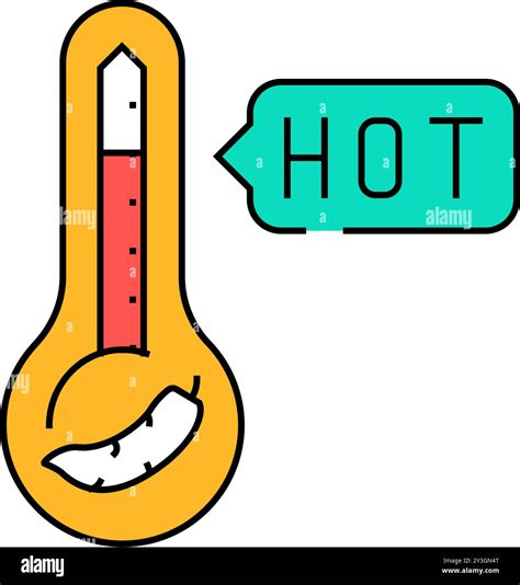 hot pepper spice scale icon color illustration Stock Vector Image & Art ...