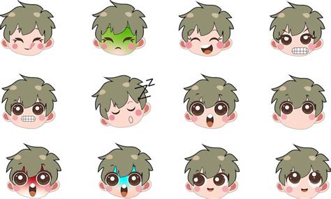 Chibi emotions Vectors - Download Free High-Quality Vectors from ...