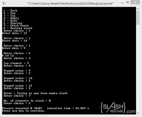 Program to Implement Stack Using Linked List 的图像结果