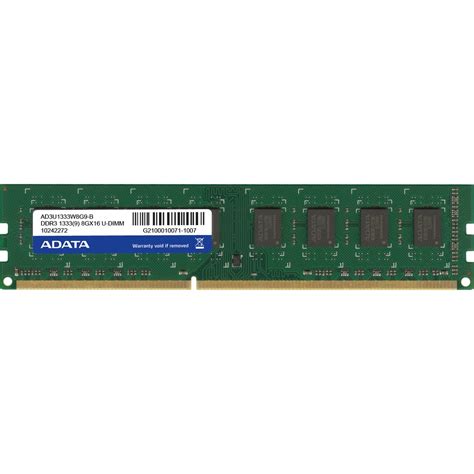 8GB ADATA Premier Series DDR3-1333 DIMM CL9 Single - DDR3-1333 (PC3 ...