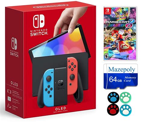 Buy Nintendo Switch (OLED Model) - Neon Blue/Neon Red, Game Mario Kart ...
