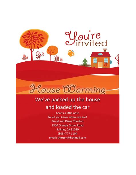 House Warming Invitation Flyer