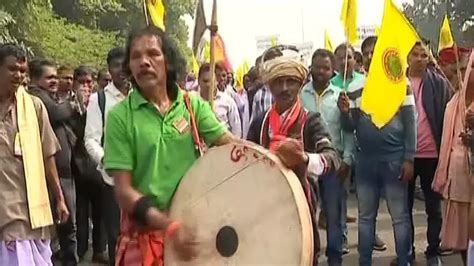 Tribals stage protest in Bhubaneswar, call for implementation of PESA Act
