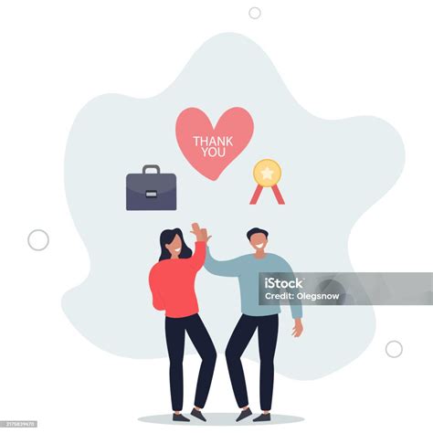 Ilustración de Agradecimiento A Los Empleados Dar Las Gracias O Premio ...