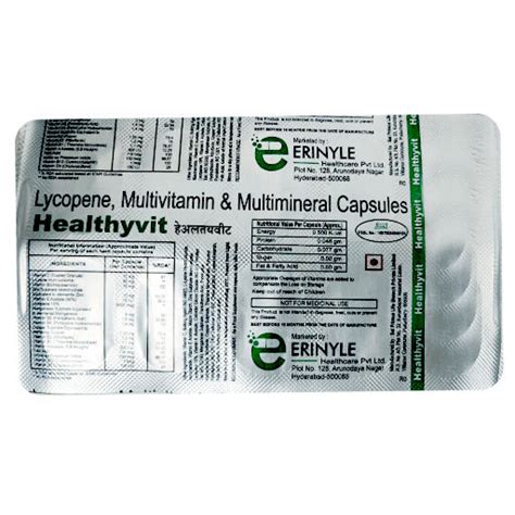 Buy Healthyvit Capsule | 19 Minutes Delivery | Apollo Pharmacy