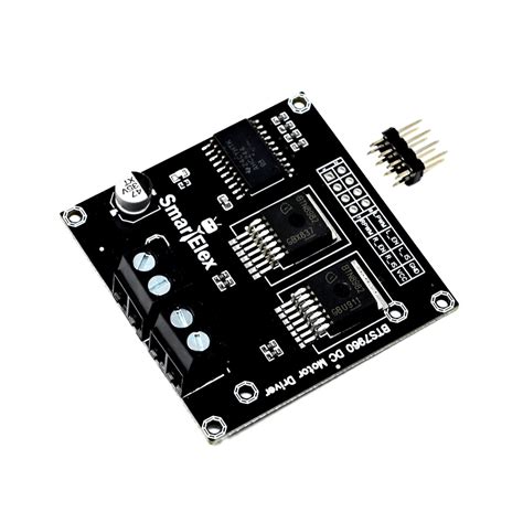 SmartElex BTS7960 High-Power Dual Channel 43A DC Motor Driver Module ...