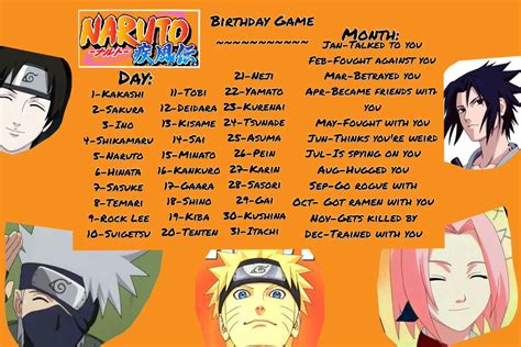 Kakashi trained with you | Naruto birthday game, Anime characters ...