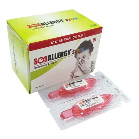 SOSAllergy Syrup (Hộp 12 ống x 5ml)