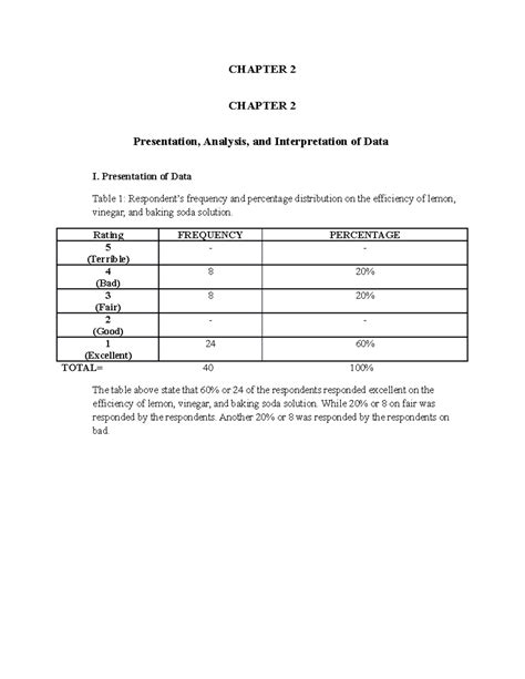 Image result for Example of Research Paper Chapter 4