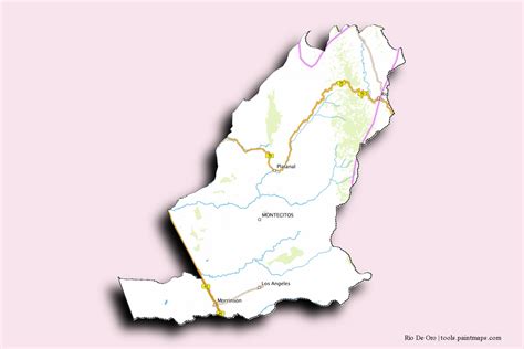 Mapas de muestra de Río De Oro generados con la herramienta de recorte ...