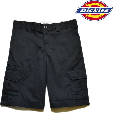 1点物 ディッキーズDickiesカーゴ黒ハーフパンツ古着メンズ32レディースOKアメカジ90sストリートショーツ/チノパンMLカーゴパンツ ...