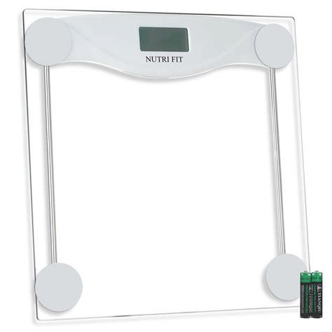 NUTRI FIT Bathroom Scale for Body Weight, Weighing Scale for People ...