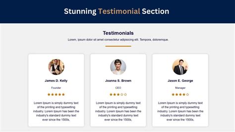 Image result for Client Testimonials Examples HTML/CSS