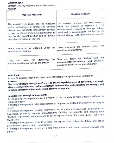 Introduction to strategic management part 2 - Question 3(b): Strategy ...