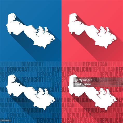 Westmoreland County Virginia Maps On Blue And Red Backgrounds High-Res ...