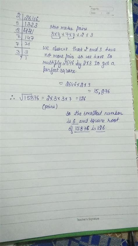 Find the smallest number by which 2646 must be multiplied so that it ...