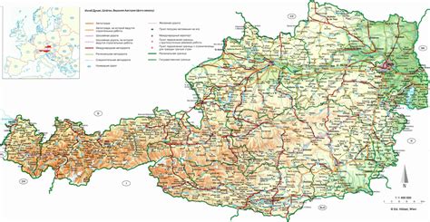Road map of Austria. Austria road map | Vidiani.com | Maps of all countries in one place