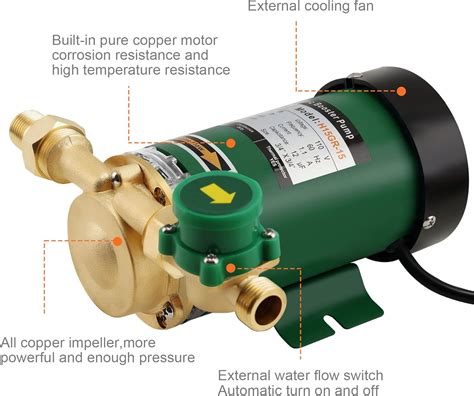Buy KOLERFLO High Pressure Booster Pump,396 GPH 21.7 PSI Household ...