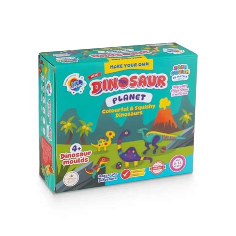 DIYScience® Dinosaur Planet Aqua Squish Kit | Make More Than 20 3D ...