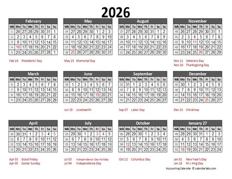 2026 Mini 2026 Calendar Templates And Images - PrimaNYC.com