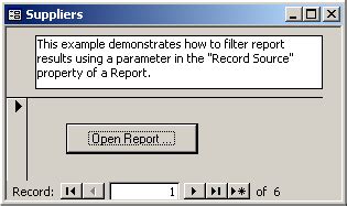 Image result for How to Filter a Report Field Using Access Command