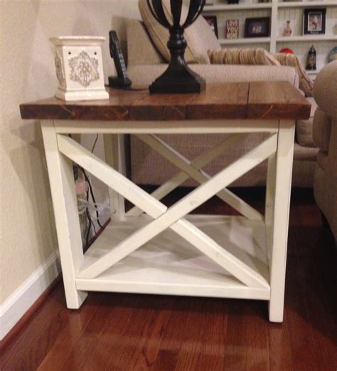 Image result for Rustic X End Table