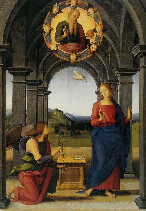 The Annunciation of Mary - Pietro Perugino - WikiArt.org - encyclopedia ...
