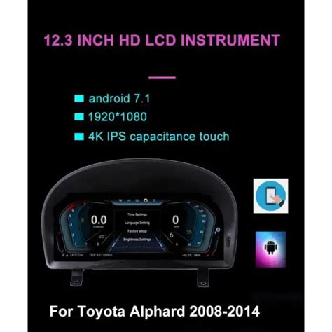 Car LCD Instrument Cluster Digital Speedometers Dashboard for Toyota A