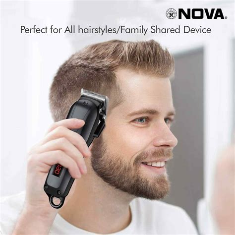 Nova NHT 1083 Runtime: 120 min Trimmer for Men (Black) | Hair Clipper ...